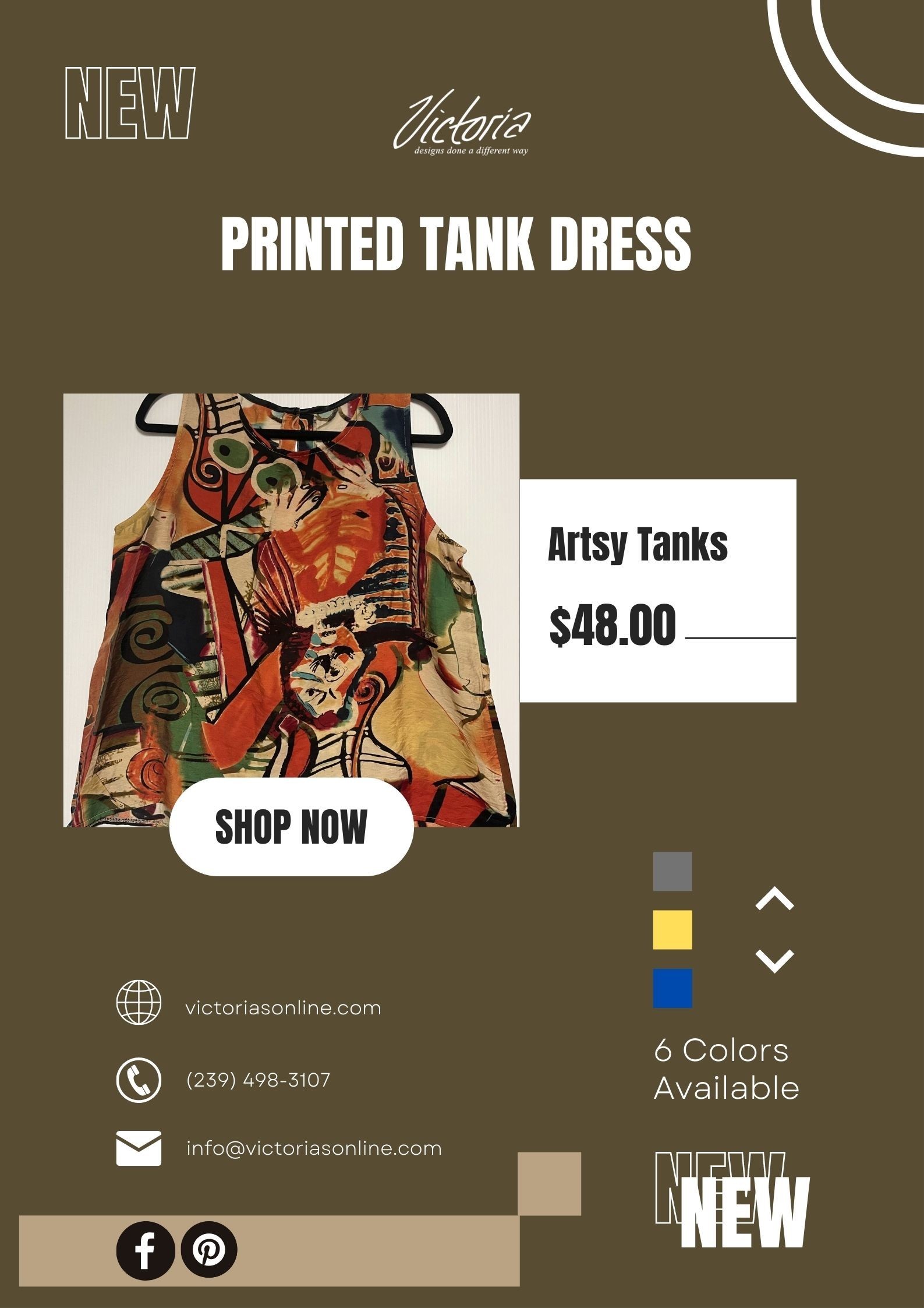 Buy Durable Printed Tank Dress For Summer 2022!